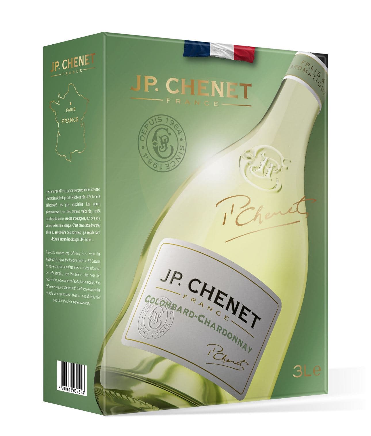 J.P.Chenet Colombard-Chardonnay 300cl BIB