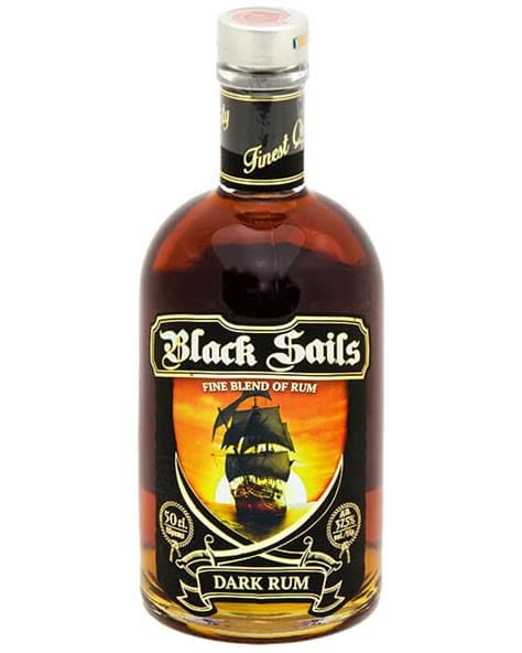 Black Sails Dark Rum 37,5% 50cl (tk)