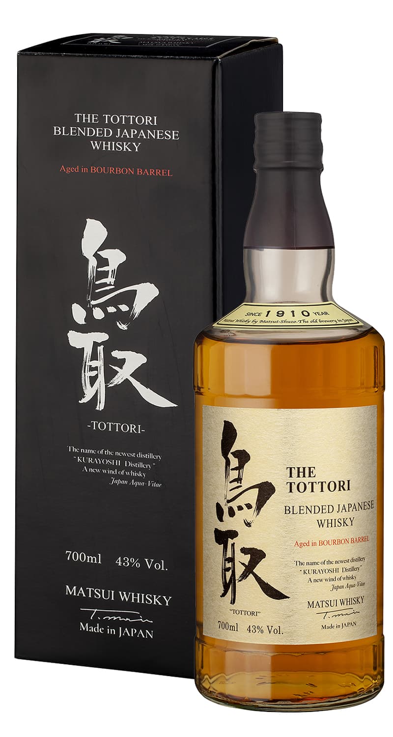 Tottori Blended Bourbon Barrel Japanese Whisky 70cl giftbox